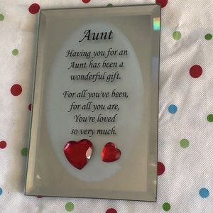 ♥️ Aunt mirror plaque